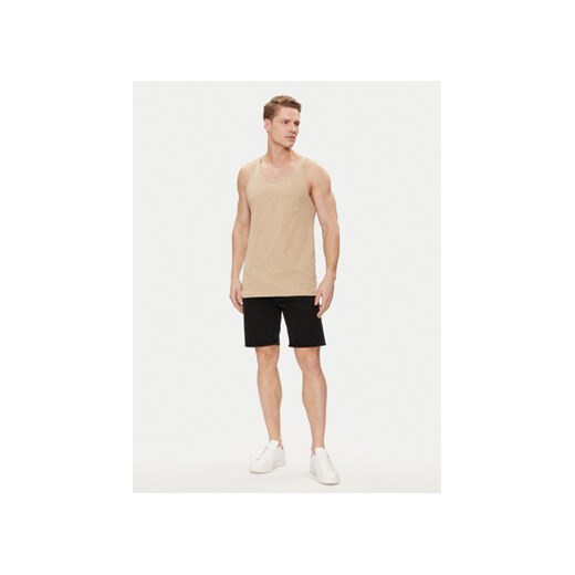 Jack&Jones Tank top Tampa Slub 12252180 Beżowy Standard Fit S MODIVO