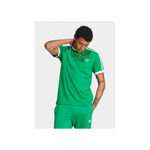 adidas T-Shirt adicolor Classics 3-Stripes IM0410 Zielony Slim Fit ze sklepu MODIVO w kategorii T-shirty męskie - zdjęcie 171211704