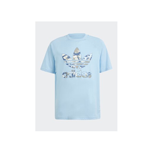 adidas T-Shirt Camo IR7776 Niebieski Loose Fit ze sklepu MODIVO w kategorii T-shirty chłopięce - zdjęcie 171212122