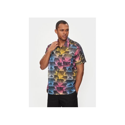 adidas Koszula Tiro Allover Print IP3784 Kolorowy Loose Fit ze sklepu MODIVO w kategorii Koszule męskie - zdjęcie 171212134
