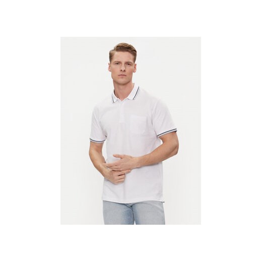 Brave Soul Polo MPS-149COSMO Biały Straight Fit ze sklepu MODIVO w kategorii T-shirty męskie - zdjęcie 171212540