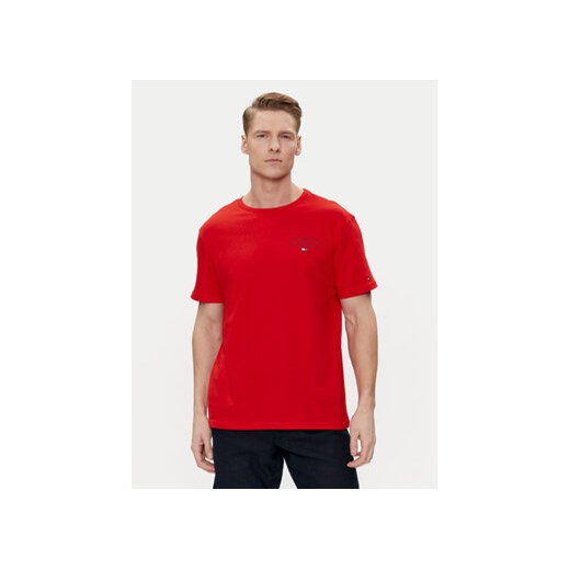Tommy Hilfiger T-Shirt UM0UM02916 Czerwony Regular Fit ze sklepu MODIVO w kategorii T-shirty męskie - zdjęcie 171212791