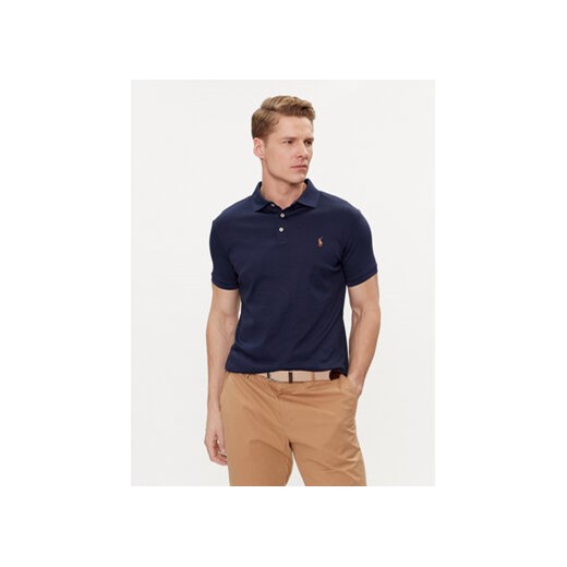 Polo Ralph Lauren Polo 710713130006 Granatowy Custom Slim Fit ze sklepu MODIVO w kategorii T-shirty męskie - zdjęcie 171212823