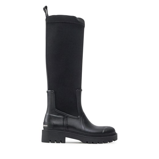 Kalosze Calvin Klein Jeans High Rainboot Neoprene YW0YW00838 Black BDS 36 eobuwie.pl