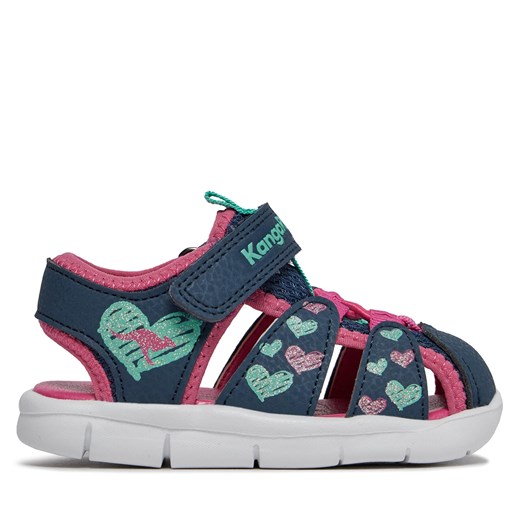 Sandały KangaRoos K-Tiffy 02105 000 4204 Dk Navy/Daisy Pink ze sklepu eobuwie.pl w kategorii Sandały dziecięce - zdjęcie 171214714