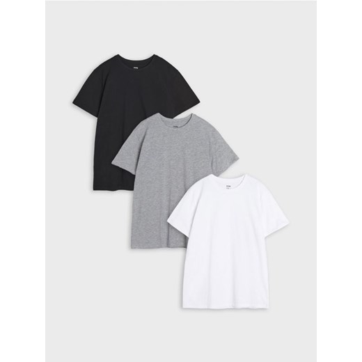 Sinsay - Koszulki 3 pack - szary ze sklepu Sinsay w kategorii T-shirty chłopięce - zdjęcie 171216481