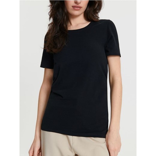 Sinsay - Koszulka bawełniana MAMA - czarny ze sklepu Sinsay w kategorii Bluzki damskie - zdjęcie 171216492