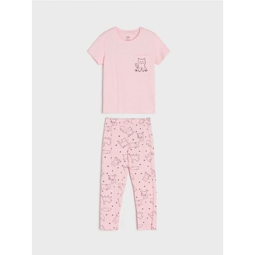 Sinsay - Piżama - różowy ze sklepu Sinsay w kategorii Piżamy dziecięce - zdjęcie 171216594