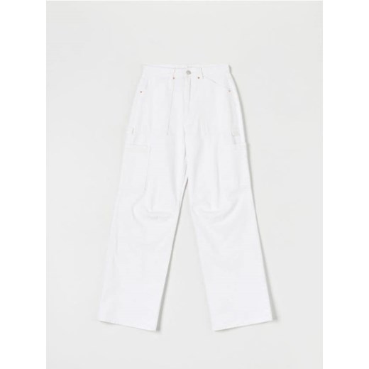 Sinsay - Jeansy wide leg - biały Sinsay 34 Sinsay