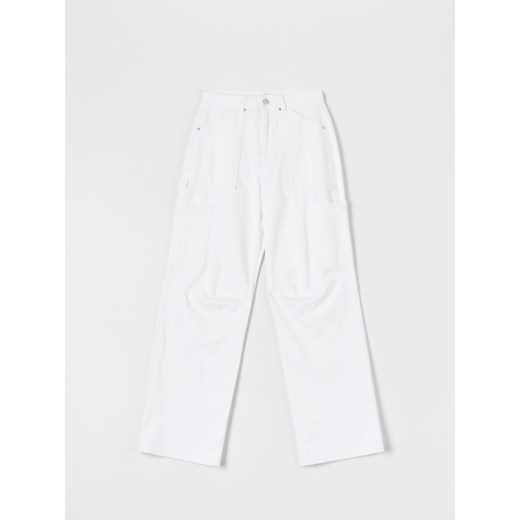 Sinsay - Jeansy wide leg - biały Sinsay 38 Sinsay