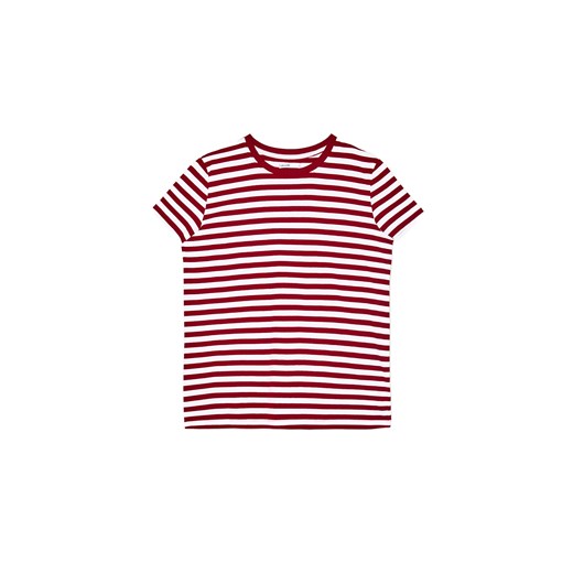 Cropp - T-shirt w czerwono-białe paski - czerwony ze sklepu Cropp w kategorii Bluzki damskie - zdjęcie 171218973