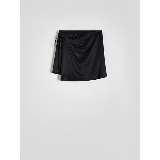 Reserved - Spódnico-szorty z wiskozy - czarny ze sklepu Reserved w kategorii Spódnice - zdjęcie 171219252