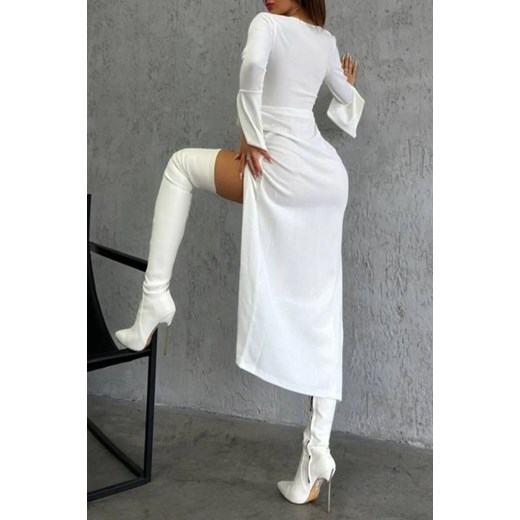 Sukienka MANDIDA WHITE M wyprzedaż Ivet Shop