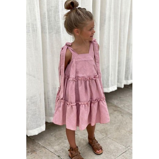 Sukienka SONSILDA PINK ze sklepu Ivet Shop w kategorii Sukienki dziewczęce - zdjęcie 171219860