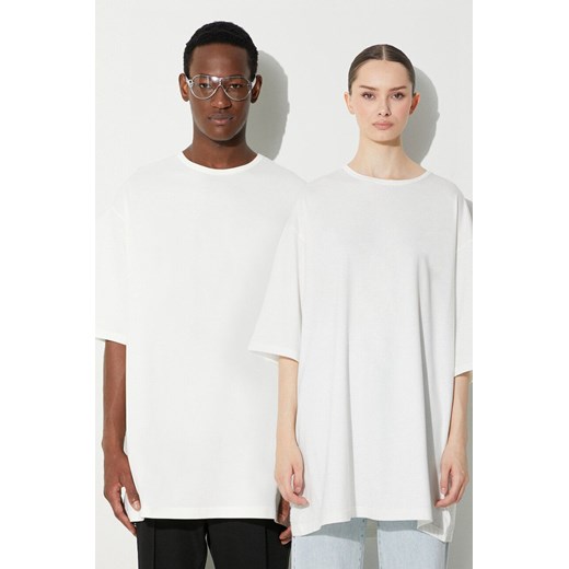 Y-3 t-shirt bawełniany kolor beżowy gładki ze sklepu PRM w kategorii T-shirty męskie - zdjęcie 171220441
