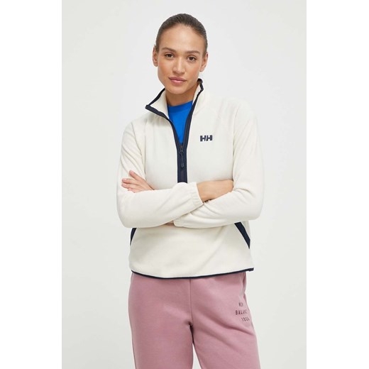 Helly Hansen bluza sportowa Rig kolor beżowy wzorzysta 54082 ze sklepu PRM w kategorii Bluzy damskie - zdjęcie 171220501