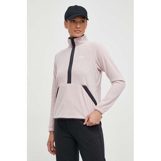 Helly Hansen bluza sportowa Rig kolor różowy wzorzysta 54082 ze sklepu PRM w kategorii Bluzy damskie - zdjęcie 171220503