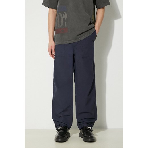Engineered Garments spodnie bawełniane Fatigue Pant kolor granatowy proste OR299.CT114 ze sklepu PRM w kategorii Spodnie męskie - zdjęcie 171220773