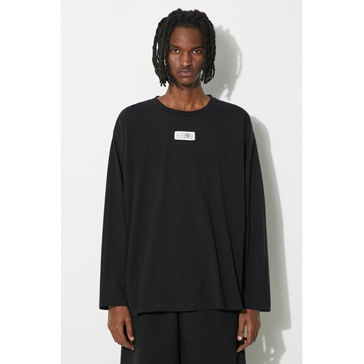 MM6 Maison Margiela longsleeve bawełniany kolor czarny z aplikacją SH0GC0007 ze sklepu PRM w kategorii T-shirty męskie - zdjęcie 171220912