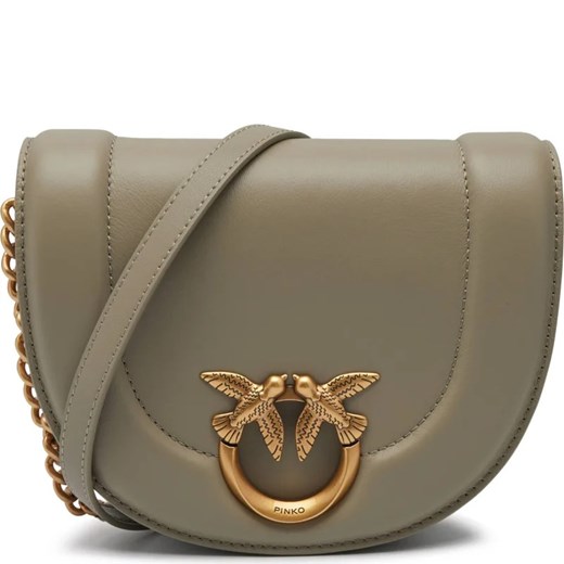 Pinko Skórzana torebka na ramię LOVE ROUND CLICK MINI Pinko OS Gomez Fashion Store