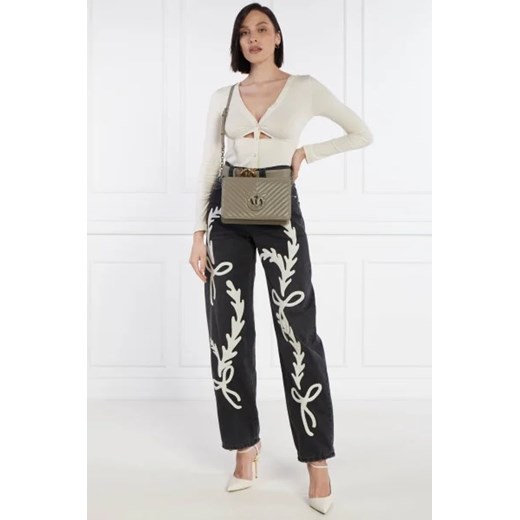 Pinko Skórzana torebka na ramię LOVE CLICK CLASSIC Pinko OS Gomez Fashion Store