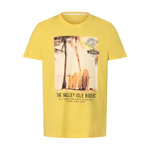 Nils Sundström Koszulka męska Mężczyźni Bawełna kukurydziany nadruk ze sklepu vangraaf w kategorii T-shirty męskie - zdjęcie 171222330