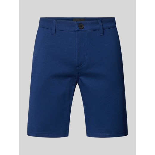 Szorty o kroju regular fit z wpuszczanymi kieszeniami ze sklepu Peek&Cloppenburg  w kategorii Spodenki męskie - zdjęcie 171223771