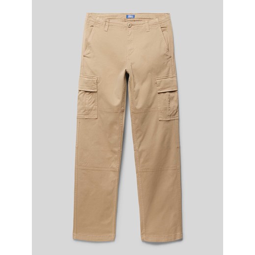 Spodnie cargo z nakładanymi kieszeniami model ‘HARLOW’ ze sklepu Peek&Cloppenburg  w kategorii Spodnie chłopięce - zdjęcie 171223781