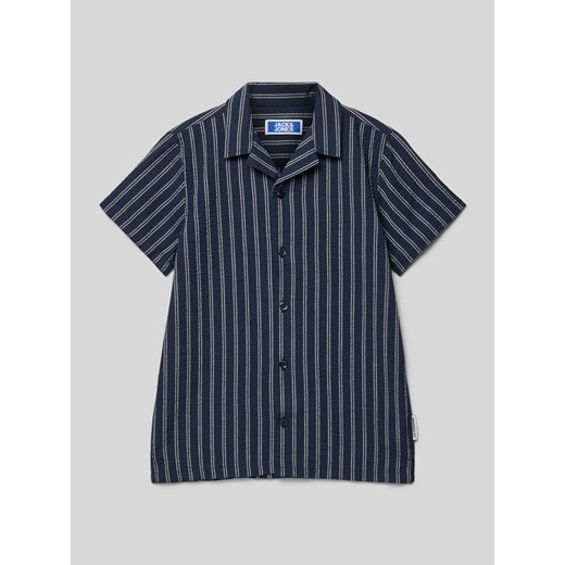 Koszula o kroju regular fit ze wzorem w paski model ‘JORPALMA SEERSUCKER’ ze sklepu Peek&Cloppenburg  w kategorii Koszule chłopięce - zdjęcie 171223803