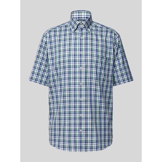 Koszula biznesowa o kroju comfort fit ze wzorem w szkocką kratę ze sklepu Peek&Cloppenburg  w kategorii Koszule męskie - zdjęcie 171223862