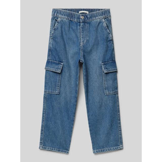 Spodnie cargo z imitacji denimu ze sklepu Peek&Cloppenburg  w kategorii Spodnie chłopięce - zdjęcie 171223954