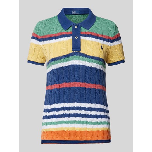 Koszulka polo z imitacji dzianiny ze sklepu Peek&Cloppenburg  w kategorii Bluzki damskie - zdjęcie 171224210
