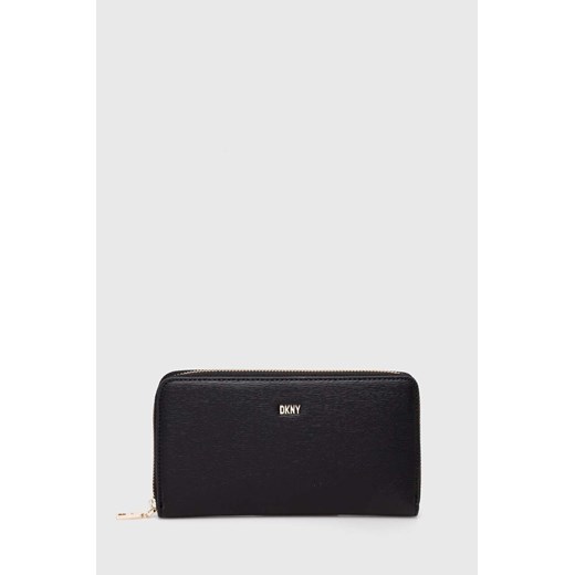 Dkny portfel damski kolor czarny R4113C85 ze sklepu ANSWEAR.com w kategorii Portfele damskie - zdjęcie 171228300