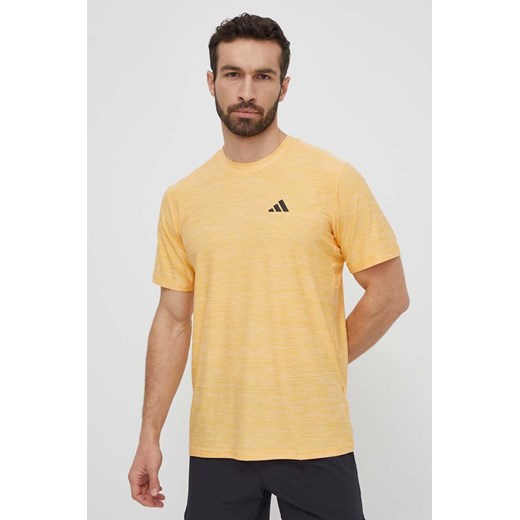 adidas Performance t-shirt treningowy kolor żółty gładki IT5402 XL ANSWEAR.com