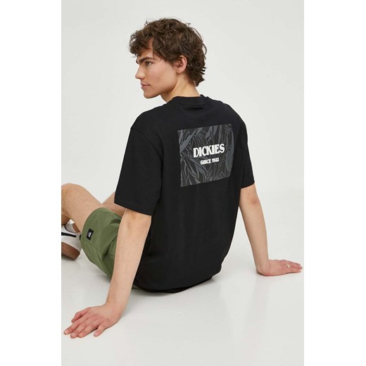 Dickies t-shirt bawełniany MAX MEADOWS TEE SS męski kolor czarny z nadrukiem DK0A4YRL ze sklepu ANSWEAR.com w kategorii T-shirty męskie - zdjęcie 171228633