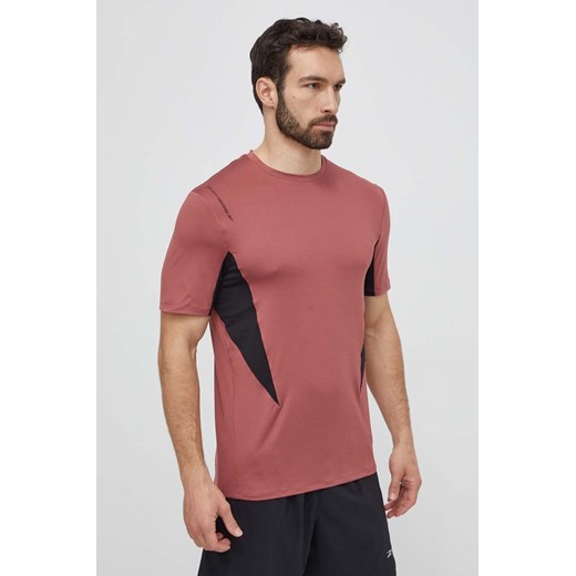Reebok t-shirt treningowy Certified kolor różowy wzorzysty 100075574 ze sklepu ANSWEAR.com w kategorii T-shirty męskie - zdjęcie 171228771