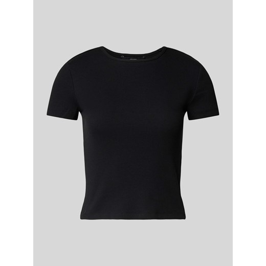 T-shirt z prążkowaniem model ‘CHLOE’ ze sklepu Peek&Cloppenburg  w kategorii Bluzki damskie - zdjęcie 171230234