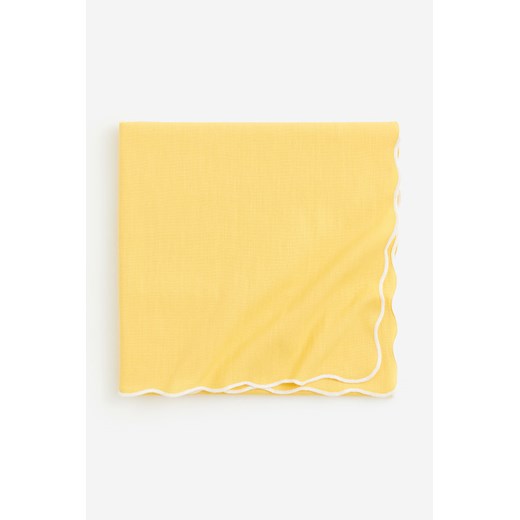 H & M - Obrus z falistym brzegiem - Żółty ze sklepu H&M w kategorii Obrusy i bieżniki - zdjęcie 171230301