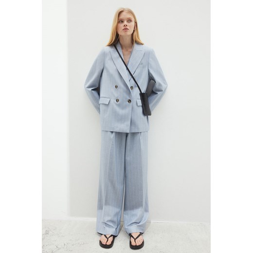H & M - Eleganckie spodnie - Niebieski ze sklepu H&M w kategorii Spodnie damskie - zdjęcie 171230332