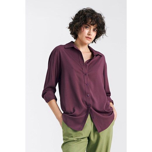 Nife Koszula w kolorze ciemnofioletowym ze sklepu Limango Polska w kategorii Koszule damskie - zdjęcie 171233544