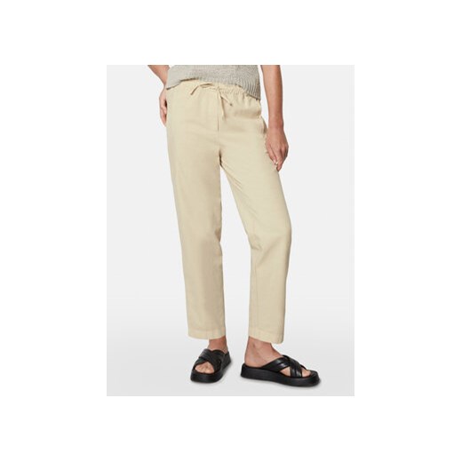 Marc O'Polo Spodnie materiałowe M03 1340 10317 Beżowy Slim Fit ze sklepu MODIVO w kategorii Spodnie damskie - zdjęcie 171234313