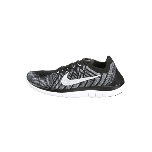 Nike Performance FREE 4.0 FLYKNIT  Obuwie do biegania Lekkość black/white/wolf grey/dark grey zalando  do biegania