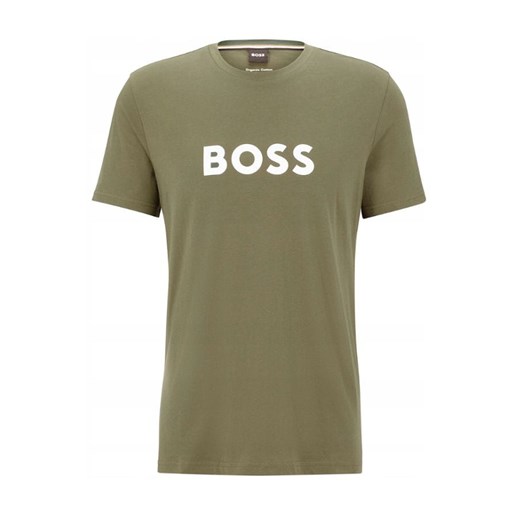 t-shirt męski boss 33742185 zielony ze sklepu Royal Shop w kategorii T-shirty męskie - zdjęcie 171237793