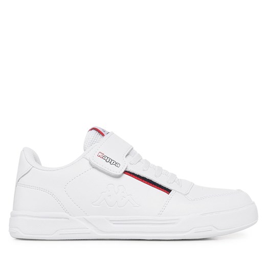 Sneakersy Kappa 260817K White/Red 1020 ze sklepu eobuwie.pl w kategorii Trampki dziecięce - zdjęcie 171239180