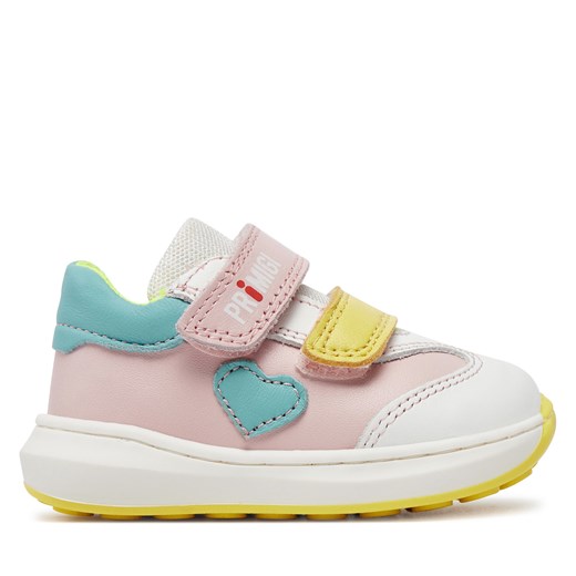Sneakersy Primigi 5906222 White-Pink-Green ze sklepu eobuwie.pl w kategorii Buciki niemowlęce - zdjęcie 171240054
