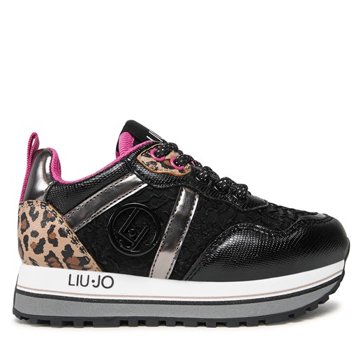 Sneakersy Liu Jo Maxi Wonder 604 4F3301 TX347 M Czarny ze sklepu eobuwie.pl w kategorii Buty sportowe dziecięce - zdjęcie 171240702