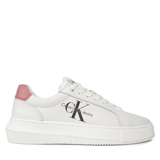 Sneakersy Calvin Klein Jeans YW0YW00823 Bright White 02S ze sklepu eobuwie.pl w kategorii Buty sportowe damskie - zdjęcie 171240861