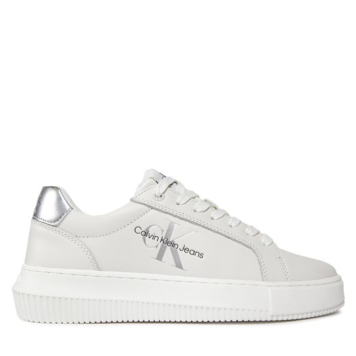 Sneakersy Calvin Klein Jeans YW0YW01224 Biały ze sklepu eobuwie.pl w kategorii Buty sportowe damskie - zdjęcie 171241214