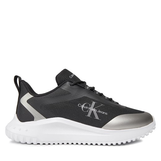 Sneakersy Calvin Klein Jeans YW0YW01442 Triple Black 0GN ze sklepu eobuwie.pl w kategorii Buty sportowe damskie - zdjęcie 171241503