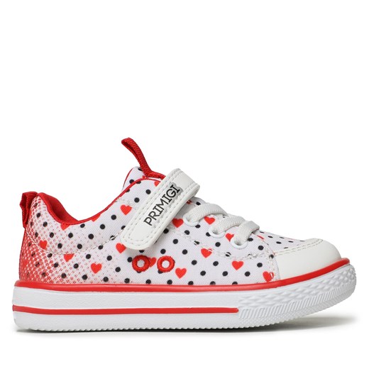 Sneakersy Primigi 3952000 M White-Red ze sklepu eobuwie.pl w kategorii Trampki dziecięce - zdjęcie 171241731